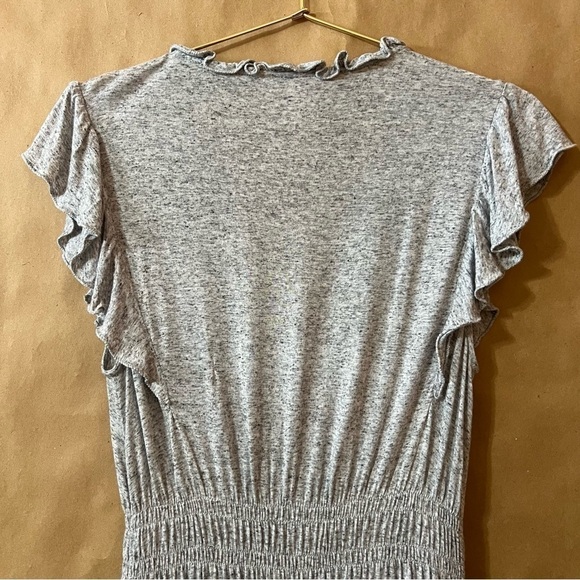 Rebecca Taylor | V-Neck Jersey Midi Dress Ruffle Smocked Tiered Dress Size M - Picture 11 of 16